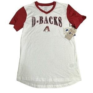 Gen2 MLB D Backs v neck tee short sleeves kids NWT Large